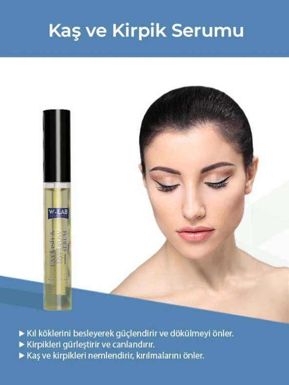 W-Lab Kozmetik Kaş Kirpik Serumu 10 ML - Resim 3