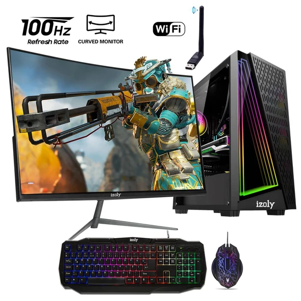 İzoly Warlock İ7-860 16GB 256GB SSD GT 740 4GB GDDR5 24'' Oyuncu Oem Seti ürün görseli 1