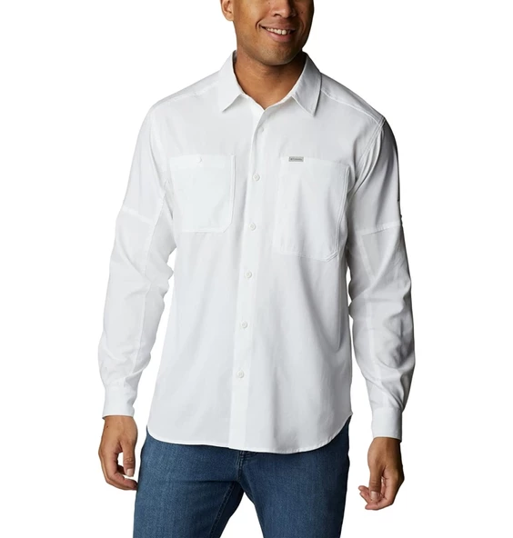 Columbia Silver Ridge Utility Lite Long Sleeve Erkek Uzun Kollu Gömlek AM1683-100 ürün görseli 1