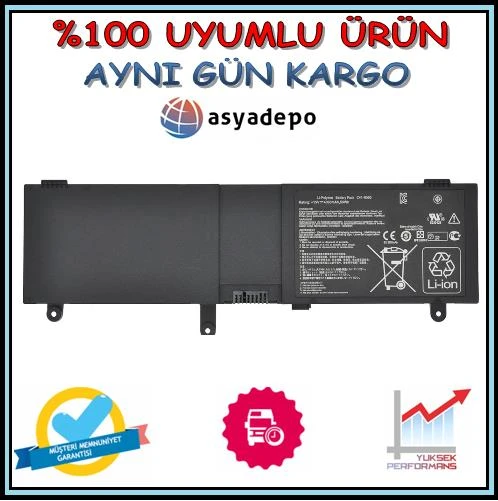 Asus N550JK Batarya Pil ürün görseli 1