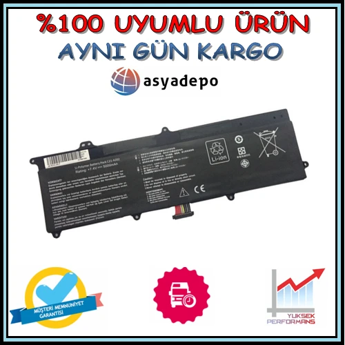 Asus VivoBook X202E-CT009H Batarya Pil , Garantili ürün görseli 1