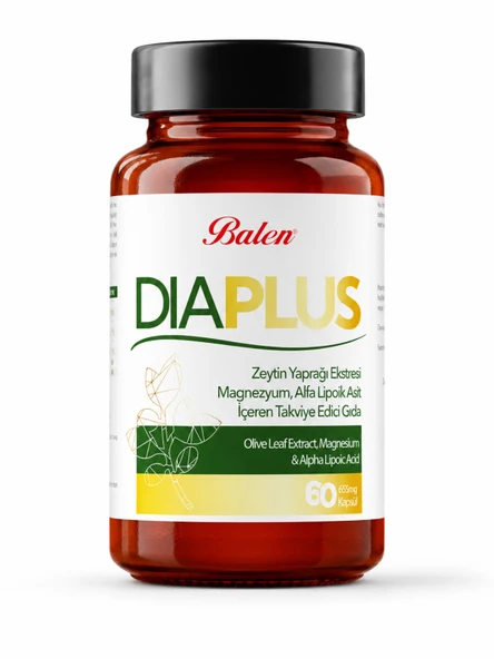 DİA PLUS ZEYTİN YAP.&MAG&ALFA LİPOİK ASİT KAPSÜL 655 MG*60 ürün görseli 1