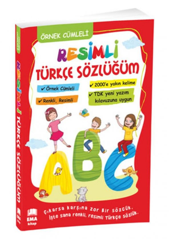Resimli Türkçe Sözlük Örnek Cümleli 1 Adet TDK Yeni Yazım Kılavuzuna Uygun Ema Resimli Renkli Türkçe Sözlük 14x19 cm 1 Adet 1, 2  Sınıf ürün görseli 1