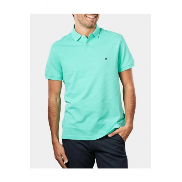Tommy Hilfiger Klasik Polo Shirt Regular Fit Stone Color ürün görseli 1
