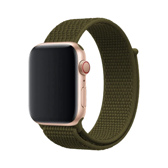 E2M APPLE WATCH 42-44MM KRD-03 HASIR HAKİ KORDON ürün görseli 1
