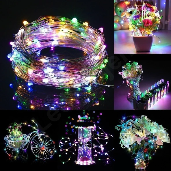 30 LEDLİ 3 METRE PERİ LED RGB - Resim 4