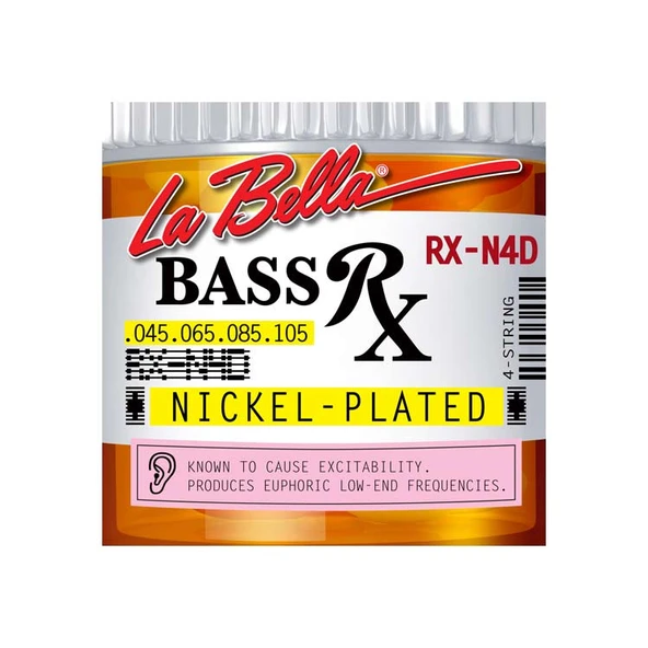 Gitar Aksesuar Bas Tel Labella 4 Telli LB-RX-N4D 0,45 ürün görseli 1