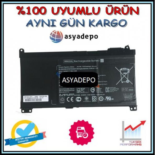 Hp RR03048XL Batarya Pil ürün görseli 1