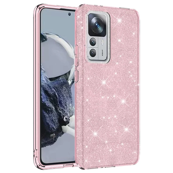 Xiaomi Mi 12T Pro Kılıf Zore Shining Simli Silikon Kılıf ürün görseli 1