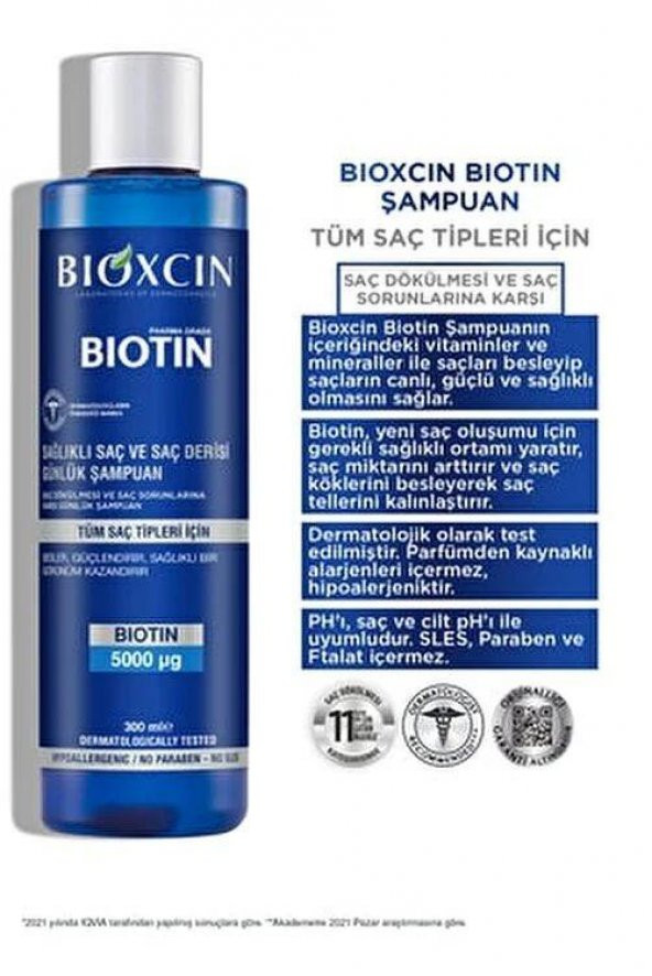 BIOXCIN SAMPUAN BIOTIN 300ML ürün görseli 1