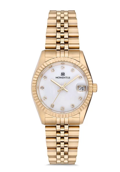 MOMENTUS SW132G-02SG ALTIN KAPLAMA KADIN KOL SAATİ ürün görseli 1