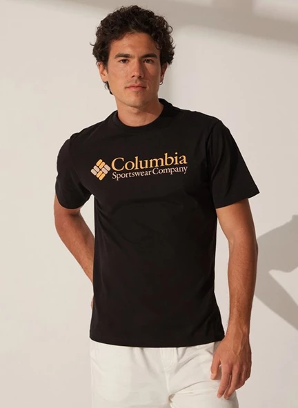 Columbia Csc M Retro Logo Ss Tee Erkek Kısa Kollu Tişört CS0311-010 ürün görseli 1