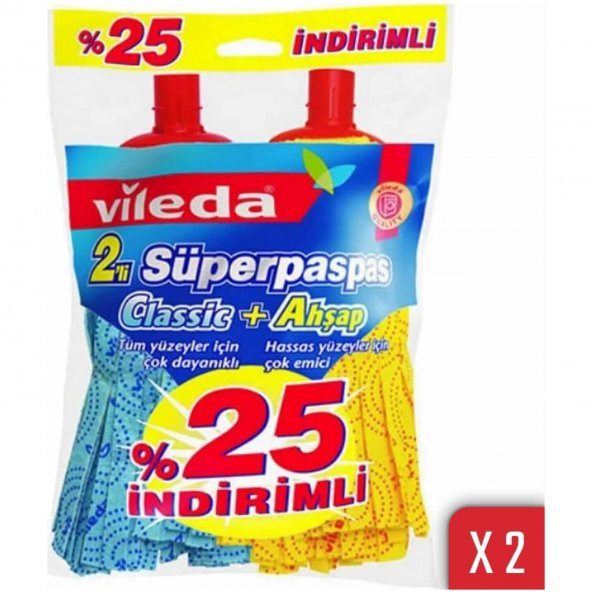 Vileda 2li Süper Paspas Eko Paket 2li Paket ürün görseli 1