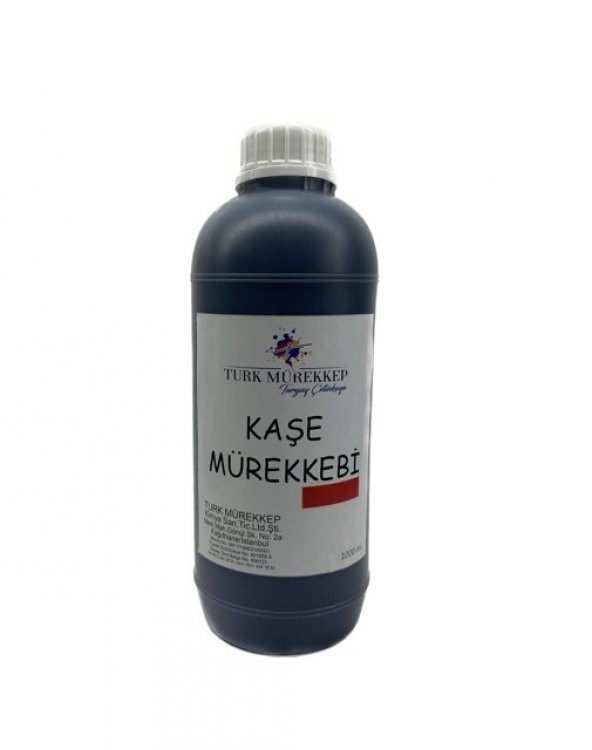 Kaşe Mürekkebi 1000 ml Kırmızı ürün görseli 1
