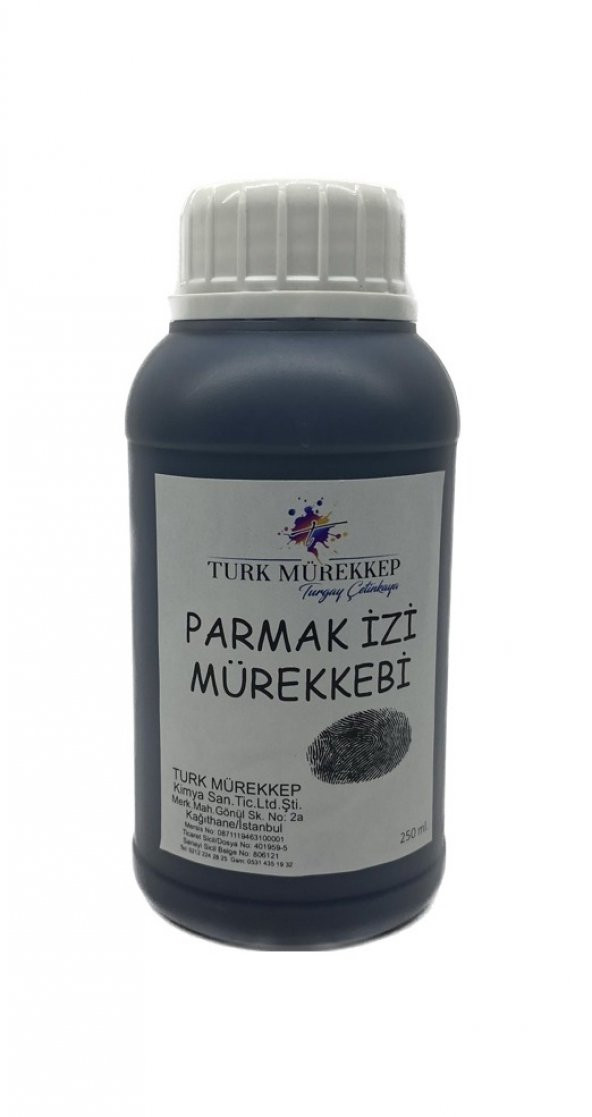 Parmak İzi Mürekkebi (Fingerprint ink) 250 ml. ürün görseli 1