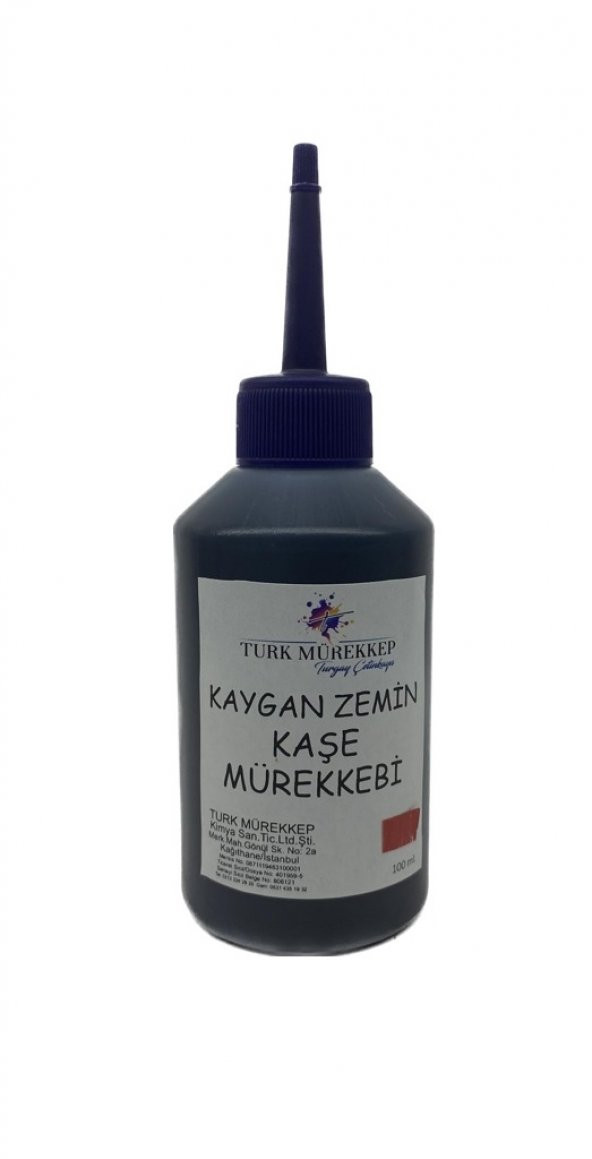 Kaygan Zemin Kaşe Mürekkebi Kırmızı 100 ml. ürün görseli 1