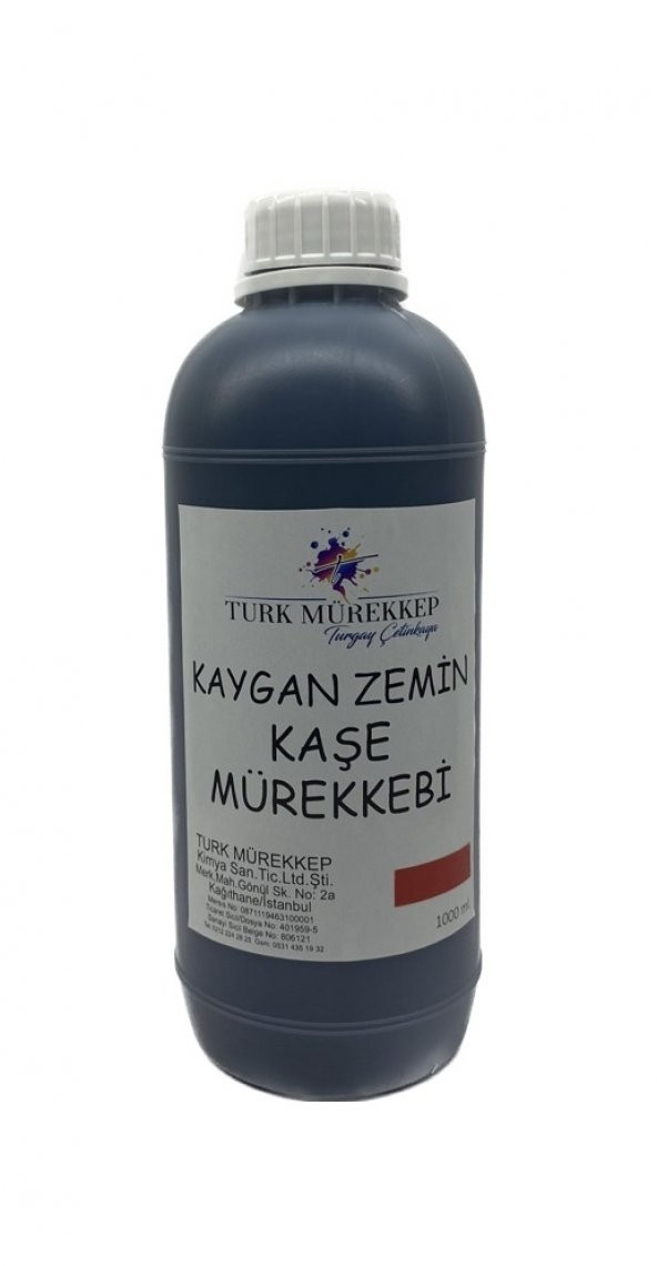 Kaygan Zemin Kaşe Mürekkebi Kırmızı 1000 ml. ürün görseli 1