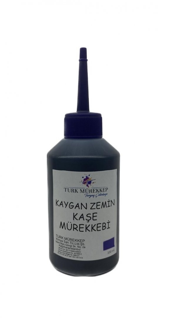 Kaygan Zemin Kaşe Mürekkebi Mavi 100 ml. ürün görseli 1