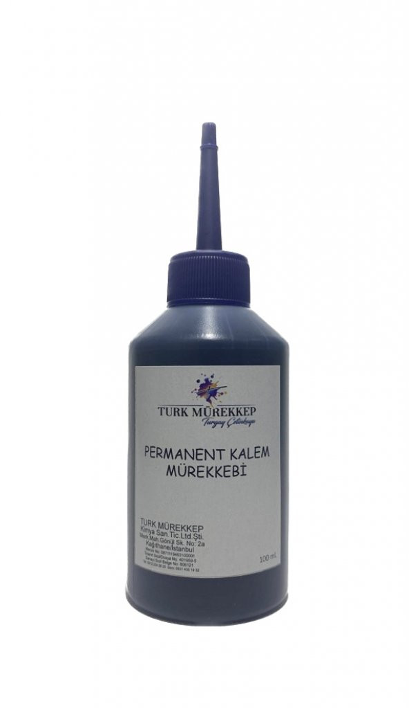 Permanent Kalem Mürekkebi Siyah 100 ml. ürün görseli 1