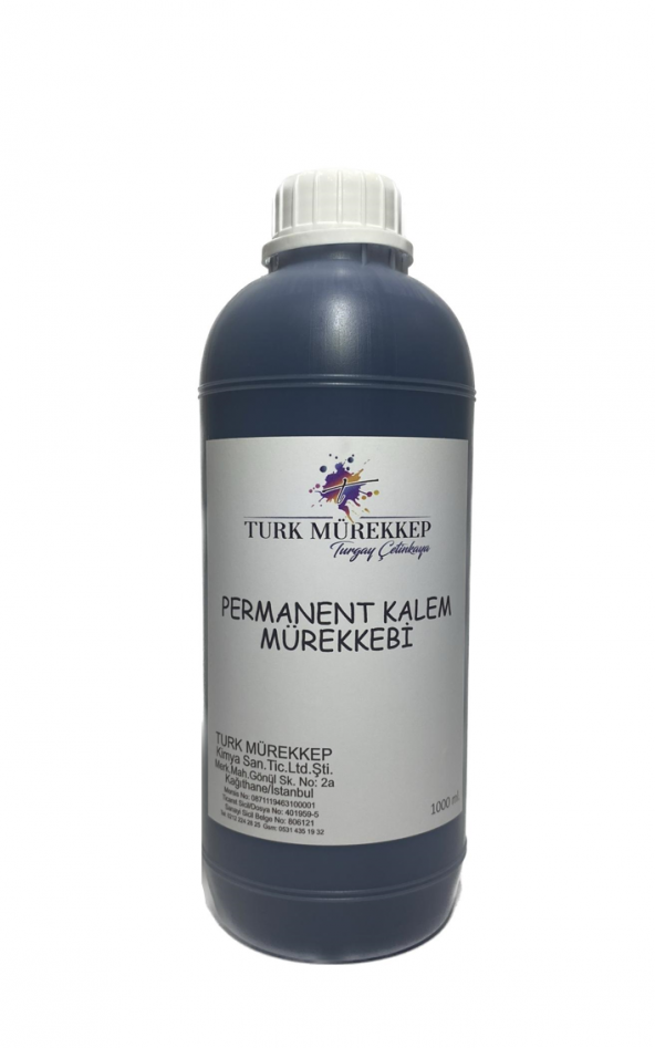 Permanent Kalem Mürekkebi Siyah 1000 ml. ürün görseli 1