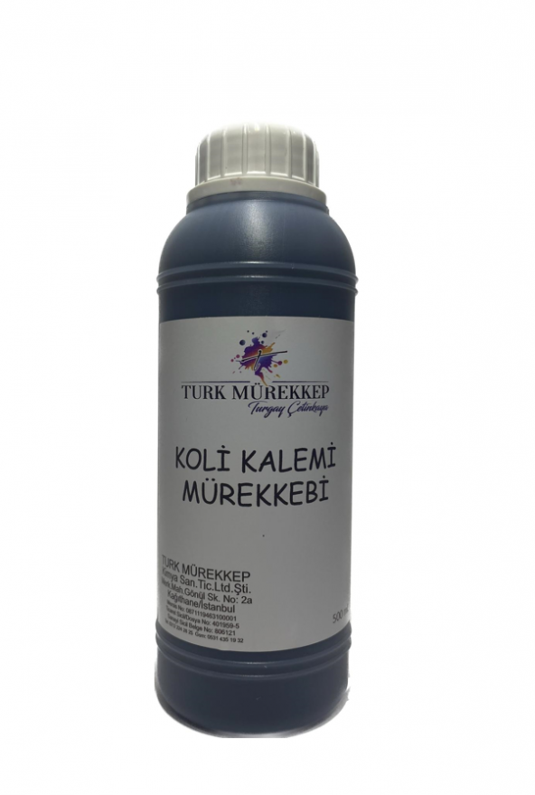 Koli Kalemi Mürekkebi Siyah 500 ml. ürün görseli 1