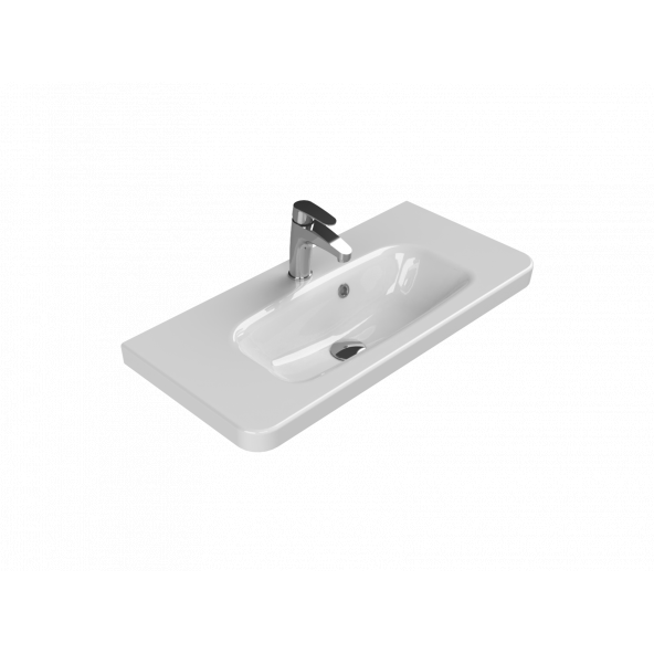 Turkuaz Noura 80 cm Etajerli Lavabo ürün görseli 1