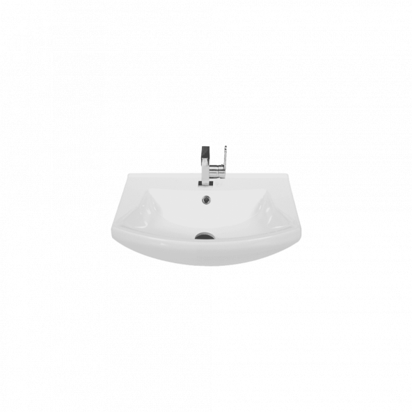Turkuaz Seramik Cerastyle Evita Serisi 55 x 41 Cm Etajerli Lavabo ürün görseli 1