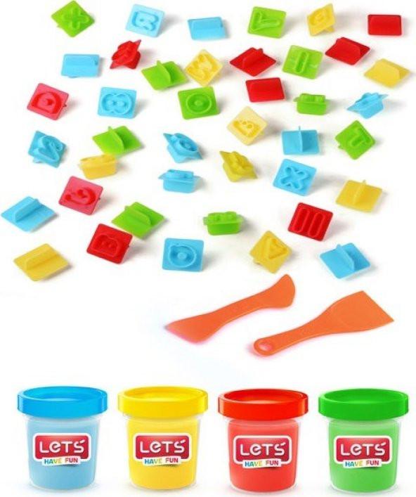 Lets Oyun Hamuru Abc Set L9005 - Resim 2