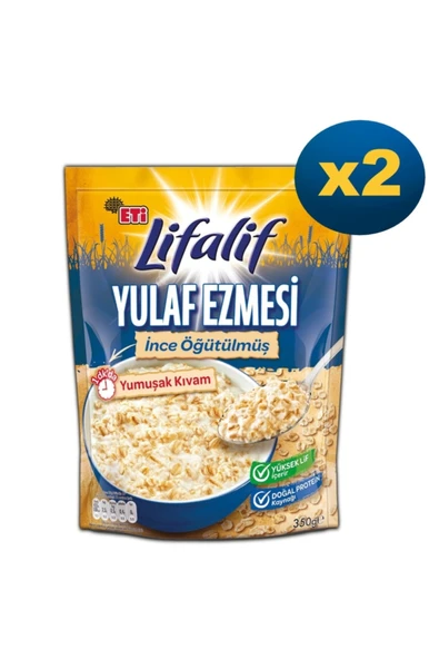 Eti Lifalif Ince Öğütülmüş Yulaf Ezmesi 350 Gr x 2 Paket ürün görseli 1