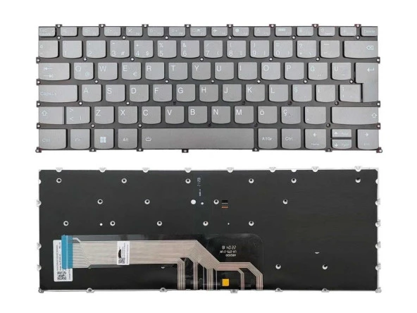 Lenovo Flex 5-14IIL05 Notebook Klavyesi - Siyah - TR - Backlit - Resim 2