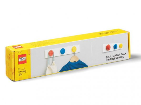 LEGO Gear 5006230 Wall Hanger Rack Red Blue Yellow ürün görseli 1
