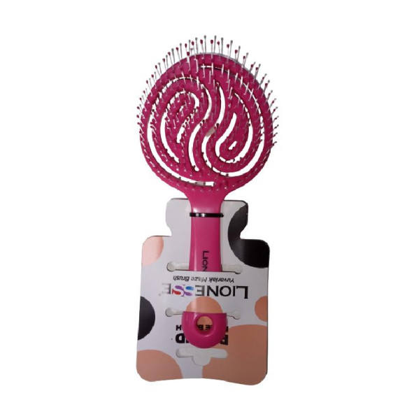 Lionesse Yuvarlak Maze Brush Saç Fırçası Koyu Pembe ürün görseli 1