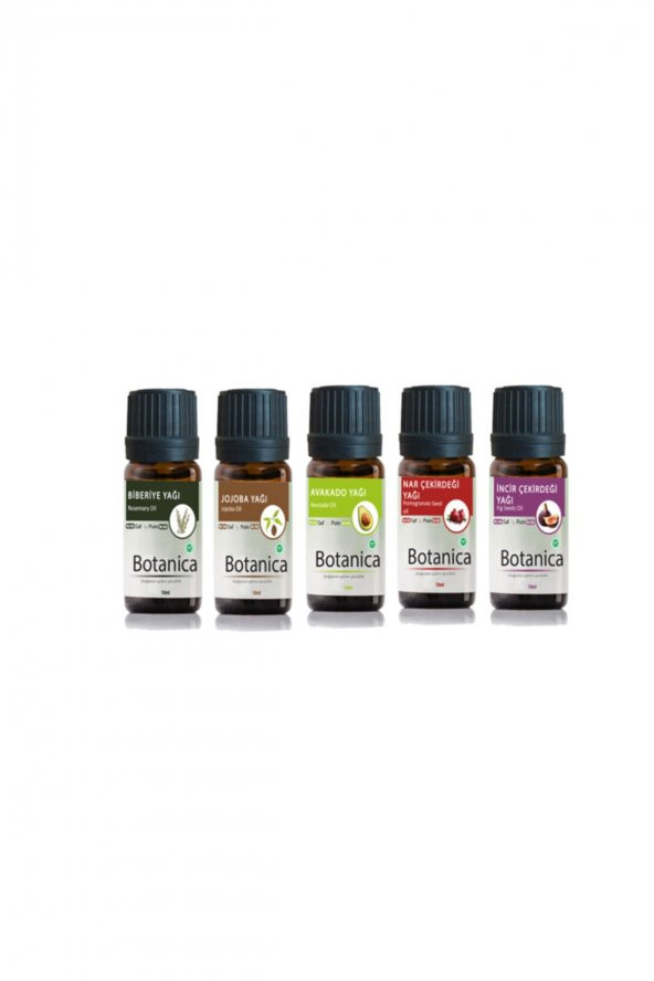 5li Cilt Bakım Yağları Biberiye Jojoba Avakado Incir Çekirdeği Üzüm Çekirdeği Yağı ürün görseli 1