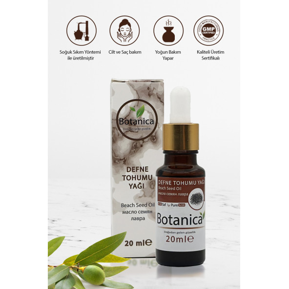 Botanica  Defne Tohumu Yağı 20ml - Resim 2