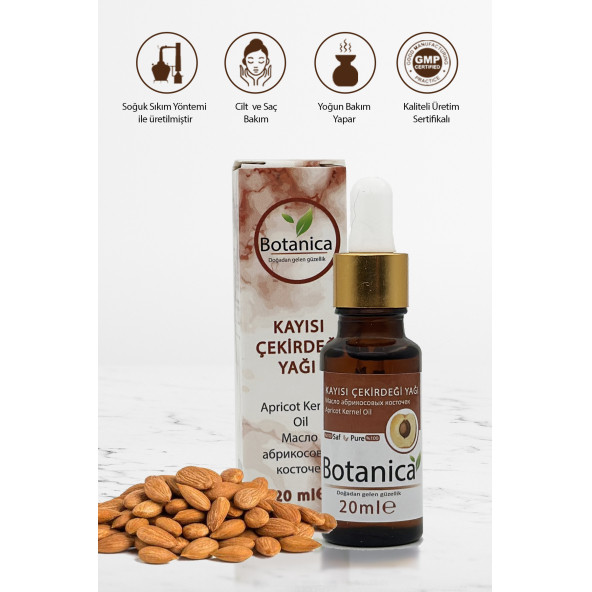 Botanica Kayısı Çekirdeği Yağı 20 ml - Resim 2