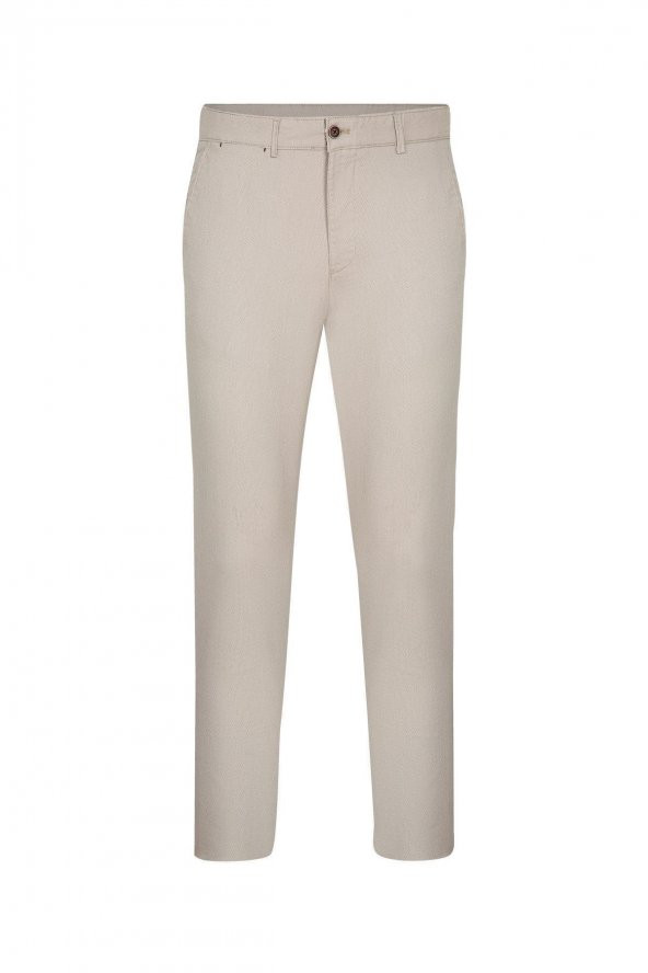 Slim Fit Gabardin Bej Erkek Pantolon ürün görseli 1