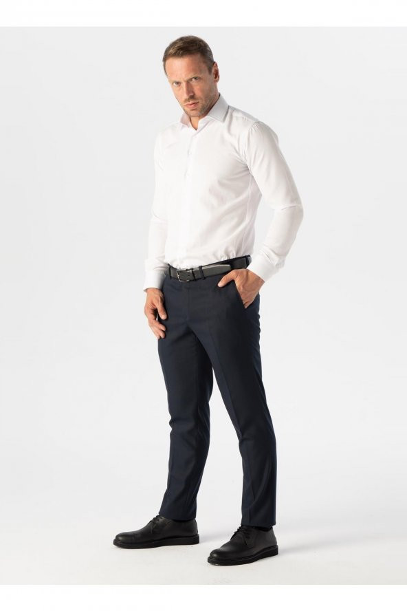 Normal Bel Normal Paça Slim Fit Lacivert Erkek Pantolon Pn2020500525 ürün görseli 1