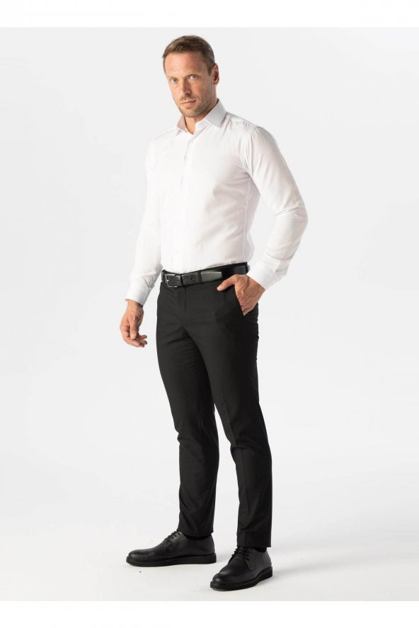 Normal Bel Normal Paça Slim Fit Siyah Erkek Pantolon Pn2020500527 ürün görseli 1