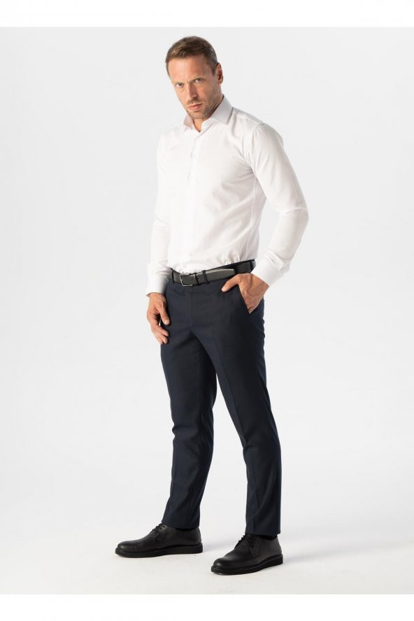 Normal Bel Normal Paça Regular Fit Lacivert Erkek Pantolon Pn2024000018 ürün görseli 1