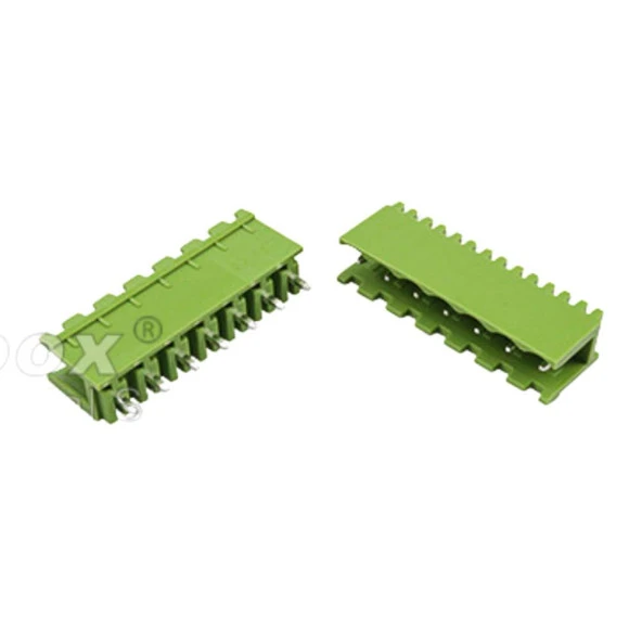 7 Pin Geçmeli Klemens 180' Erkek 5.08mm Yeşil ürün görseli 1