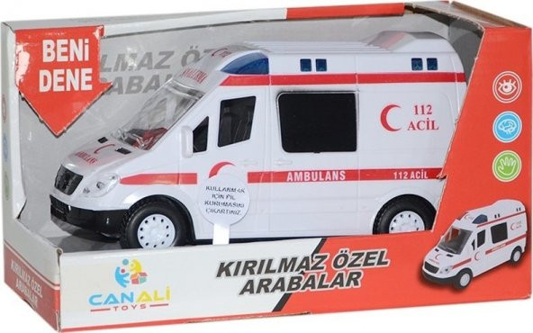 Can Ali Toys CNL-9999 Işıklı Sesli Pilli Ambulans ürün görseli 1