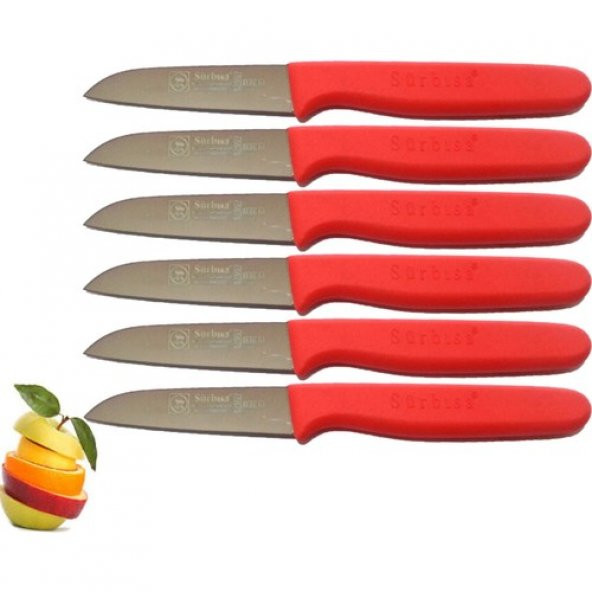 Sürmene Sürbisa 061007 Meyve Bıçağı 6 Lı Set Fuşya ürün görseli 1