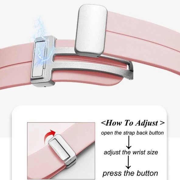 Gpack Kieslect KR Kordon Silikon Mıknatıslı Ayarlanabilir HS19 - Resim 3