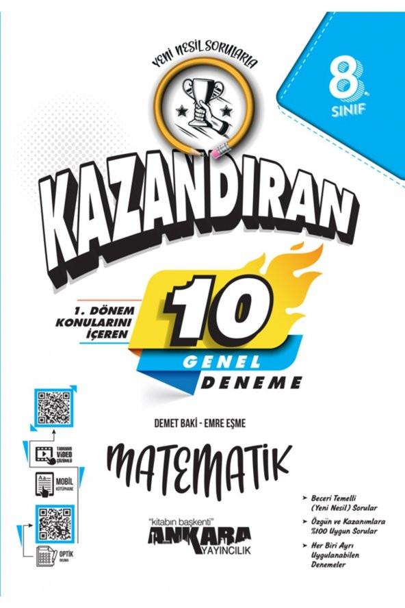 Lgs 1. Dönem Konularını Içeren 10 Matematik Denemesi ürün görseli 1