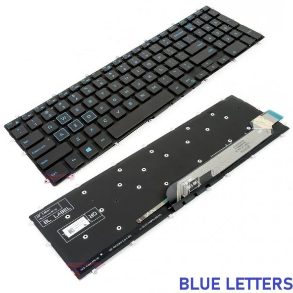 Dell G5 5500 Notebook Klavyesi TR - Backlit - Mavi (Işıklı) ürün görseli 1