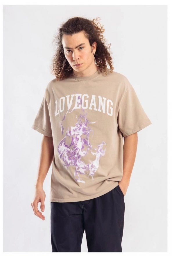 Catch Yeni Sezon Oversize A.Kahverengi T-Shirt ürün görseli 1