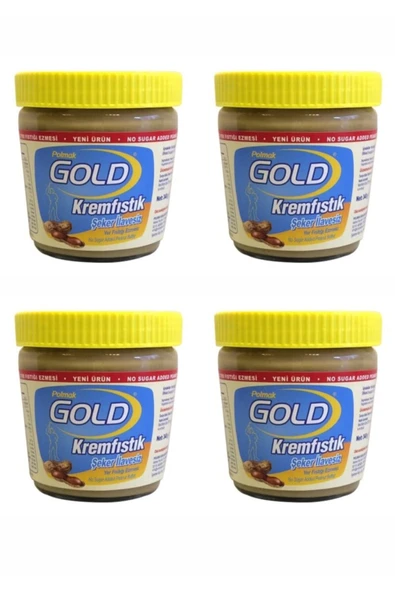 Gold Fıstık Ezmesi Şeker İlavesiz 340 gr x 4 Adet ürün görseli 1