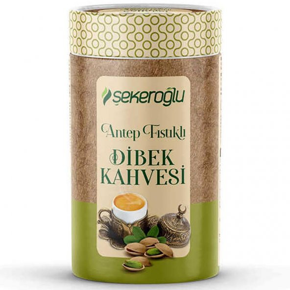 Şekeroğlu Antep Fıstıklı Dibek Kahvesi 200 Gr Silindir ürün görseli 1