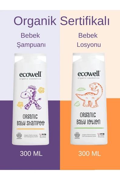 Ecowell Organik Bebek Bakım 2'li Set ürün görseli 1