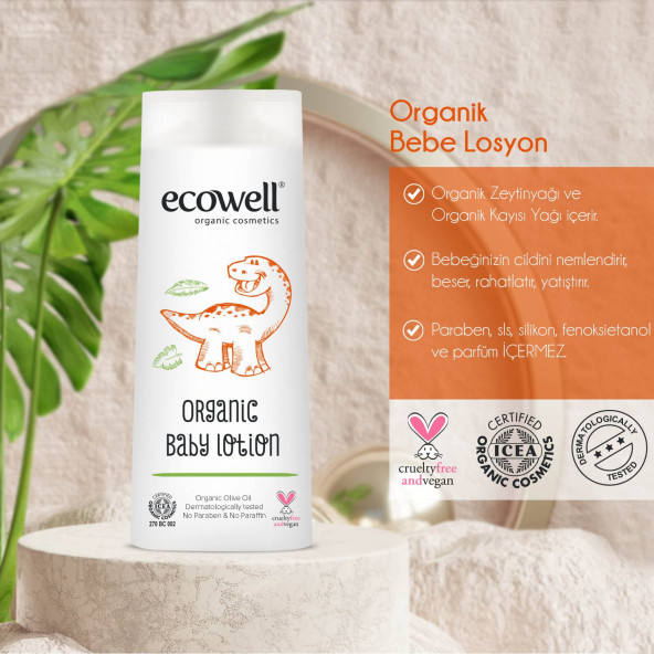 Ecowell Organik Bebe Losyonu 300 Ml - Resim 2